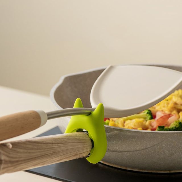 실리콘 국자받침대 조리도구 거치대 주방용품 걸이