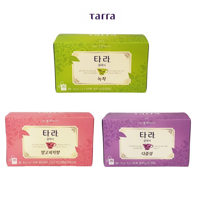 타라 클래식 티백 20T/ 망고피치 다즐링 녹차/ 홈카페