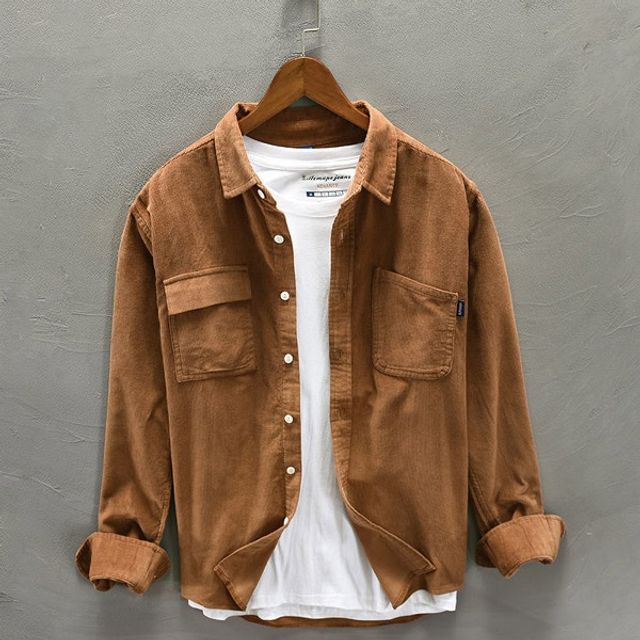 남성 코듀로이 베이직 셔츠 골덴셔츠 골덴남방