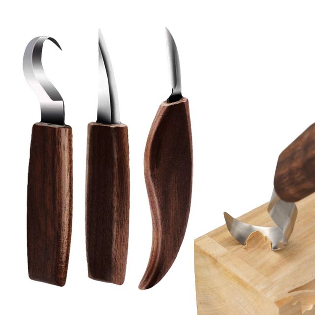 목공예 나이프 3종세트 나무칼 우드카빙 조각도