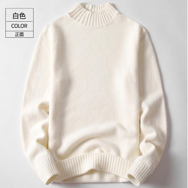 [해외] 반 터틀넥 남성 스웨터 가을겨울 폴라 니트 티셔츠