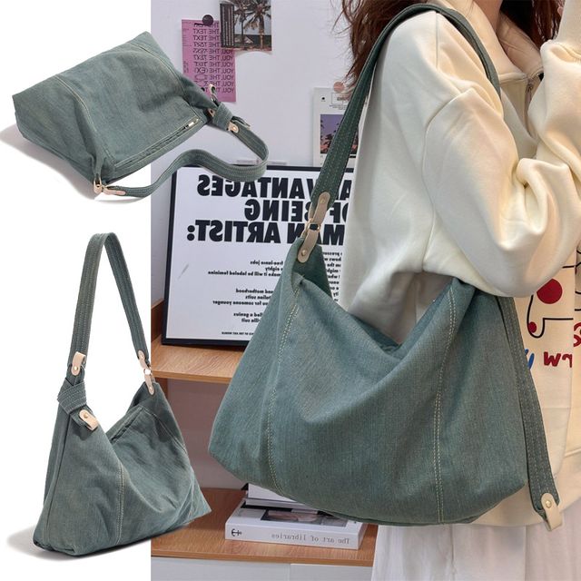 빈티지 데님 숄더 크로스백 EL-1004031