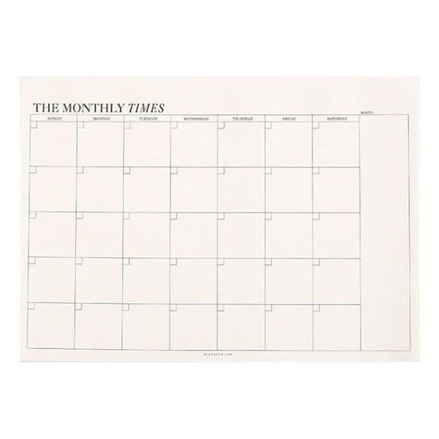 심플한 일정 관리 노트 메모장 시간 계획 다이어리