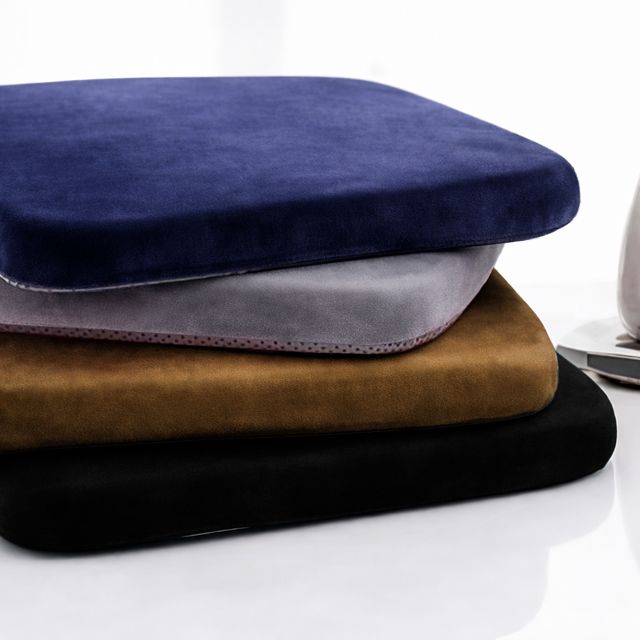 사각 의자 방석 벨벳 원단 고탄성 사무실 데일리 쿠션