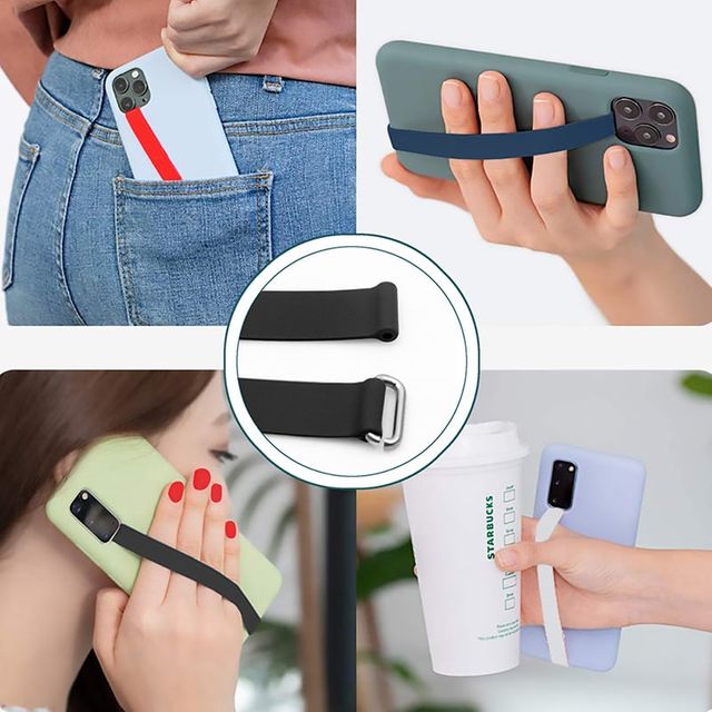 핸드폰 손잡이 스트랩 거치대 실리콘 핸드폰줄 손목줄