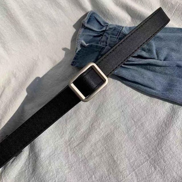 남성 여성 캐주얼 가죽 청바지 허리띠 벨트