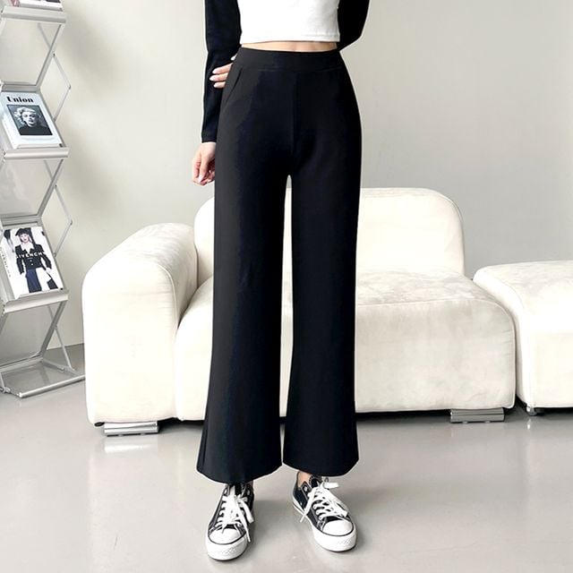 여성 러티 스판밴딩 세미와이드 롱팬츠 JB-1007293