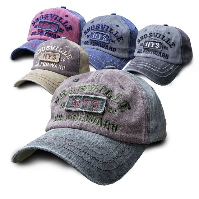 워싱볼캡 브로스빌 빈티지 워시드 스크래치 야구모자