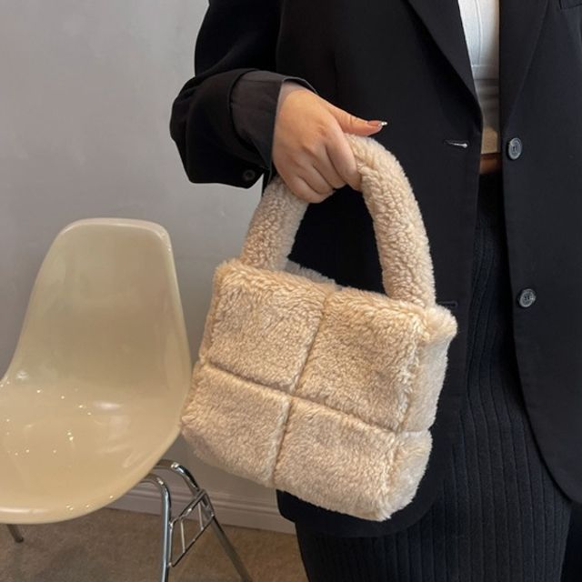 뽀글이 6컬러 스퀘어 토트백 OSM-1006739