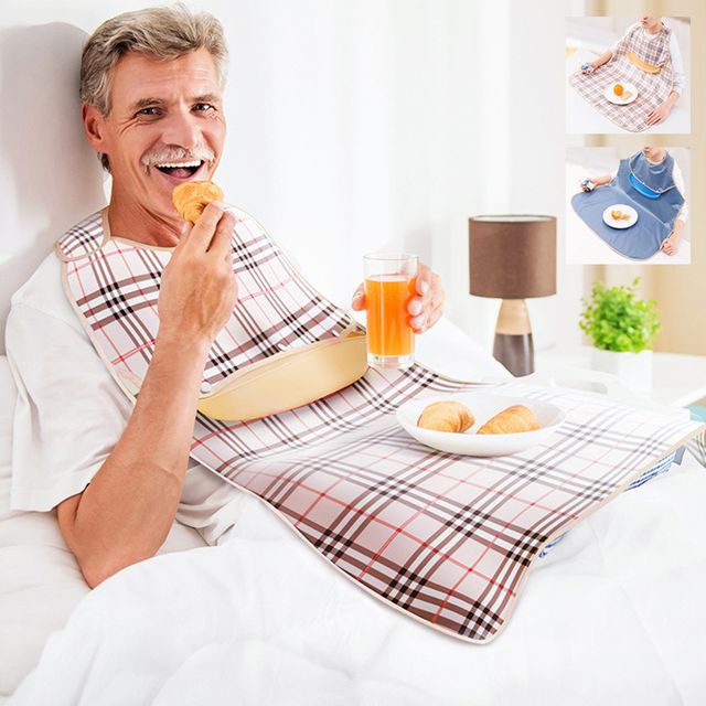 어르신 턱받이 앞치마 방수 식사용 요양원 식포켓