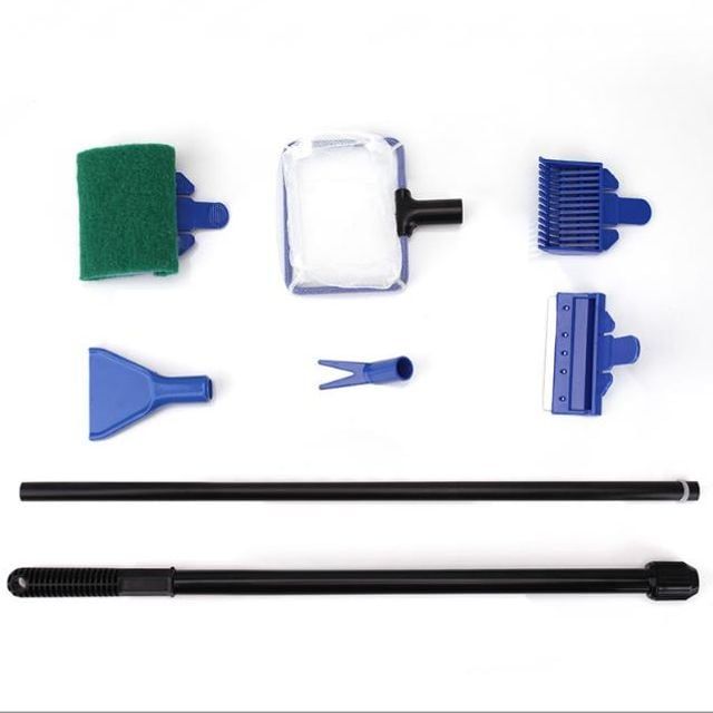 다용도 수족관 청소 도구 세트 5종 스크래퍼 뜰채 포함
