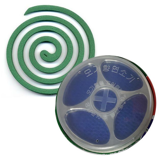 유리섬유 3단 모기연소기 모기향 안전 연소기