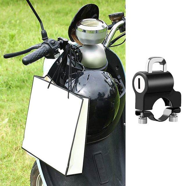 오토바이 헬멧락 도난방지 자물쇠 바이크 잠금장치