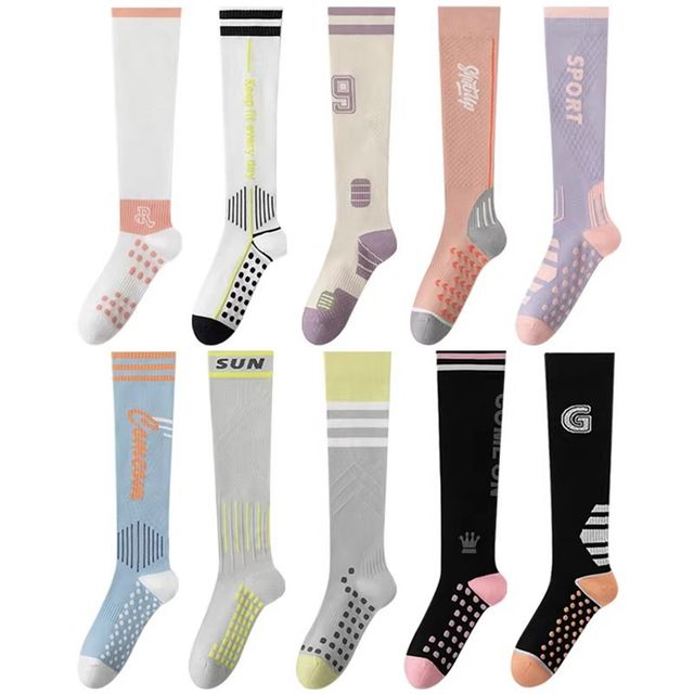 미끄럼방지 컬러 롱 스포츠 삭스 OSM-1005859