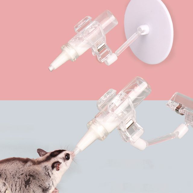 소동물 젖병+거치대 2종세트 클립형 접착형 영양제