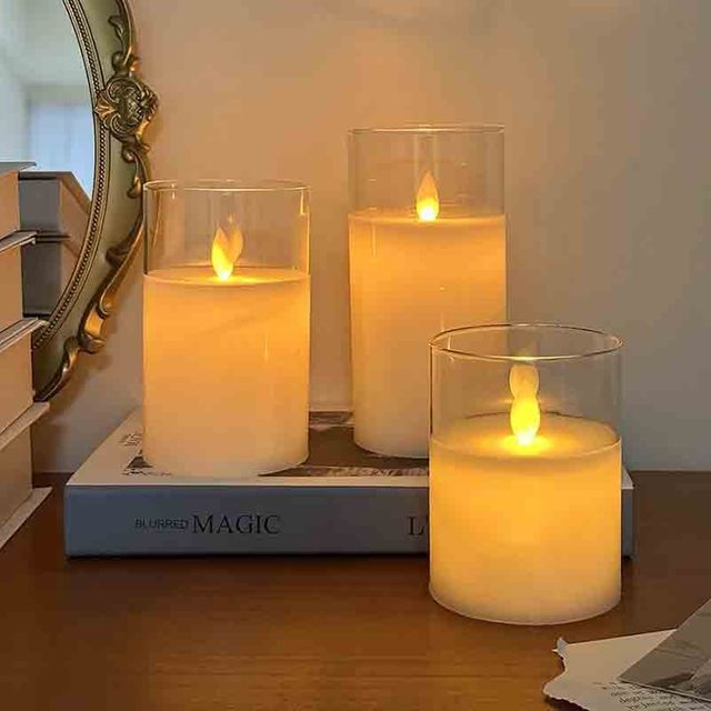 LED 초 흔들리는 촛불 캔들 양초 조명 인테리어 소형