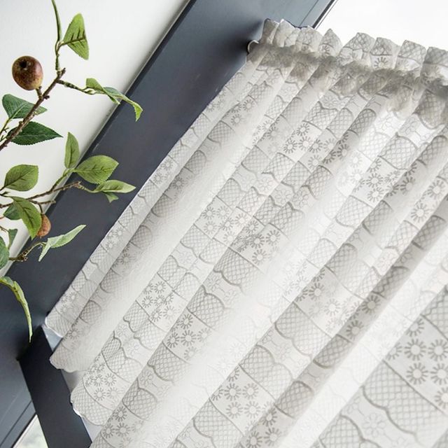 가리개 바란스 커튼 창문 가림막 압축봉 포함