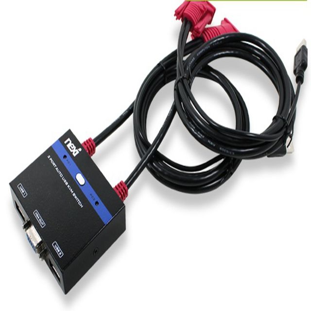 USB KVM스위치 2포트 PC공유기 모니터 셀렉터 시스템