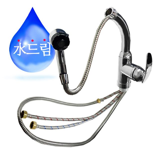 수드림125 분리형 씽크대 원홀 측면레버 싱크