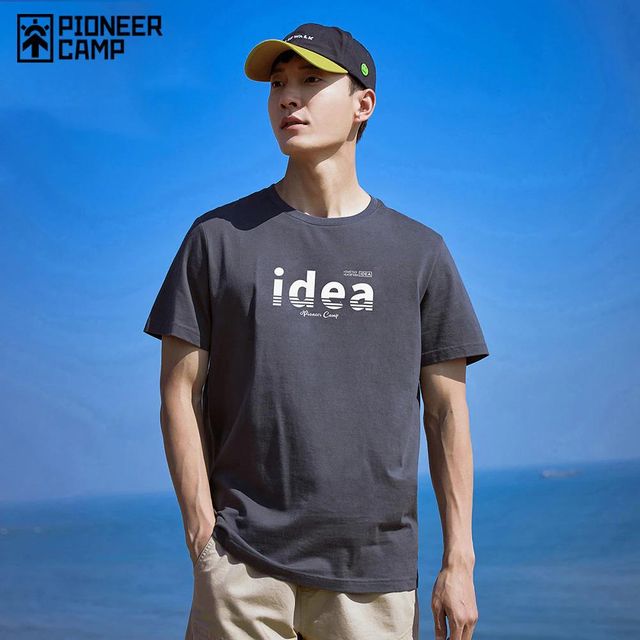 [해외] 파이오니어 캠프 패션 티셔츠 남성용 2021 블랙 블루