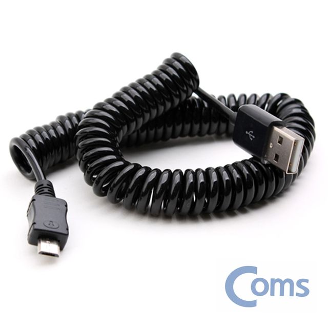 스프링 변환 케이블 최장3M USB 2.0 to 마이크로5핀