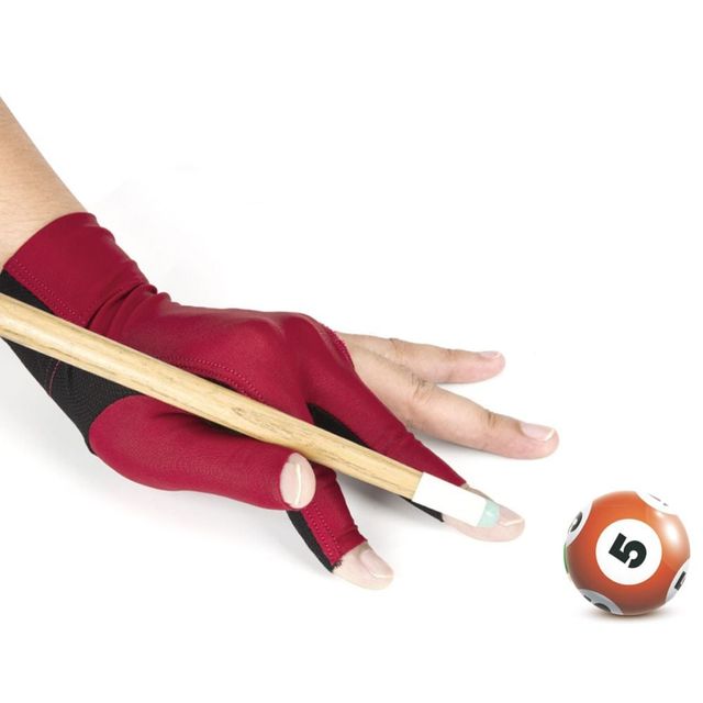 오픈형 미끄럼방지 당구 장갑 오른손 왼손용