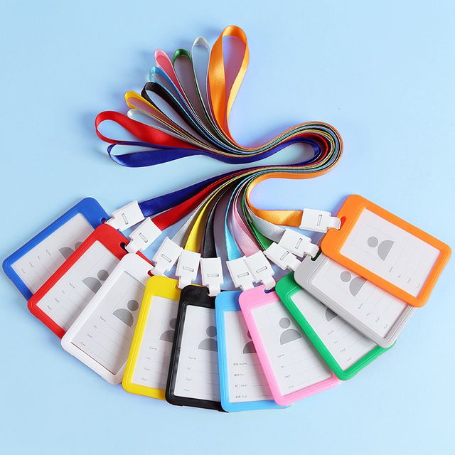 사원증 카드 신분증 출입증 명찰 케이스 목걸이 세로