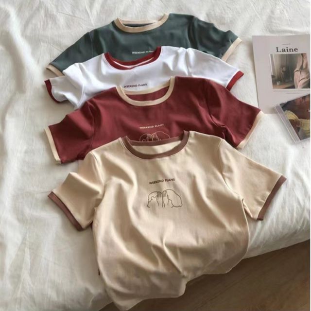 위켄드 라운드 반팔티셔츠 UC-0183