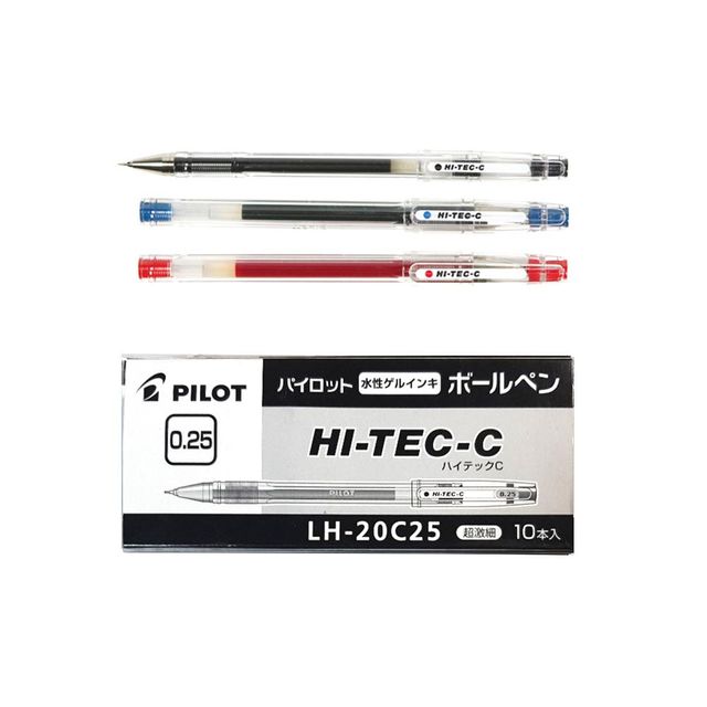 파이롯트 하이텍C LH-20C25 0.25mm /10개입 1세트(제작 로고 인쇄 홍보 기념품 판촉물)