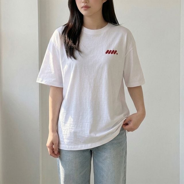 데일리 루즈핏 순면 반팔 티셔츠 FLS-1007261