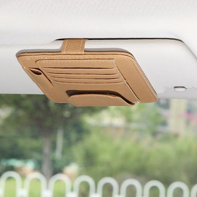 다용도 자동차 썬바이저 카드홀더 썬글라스 수납함