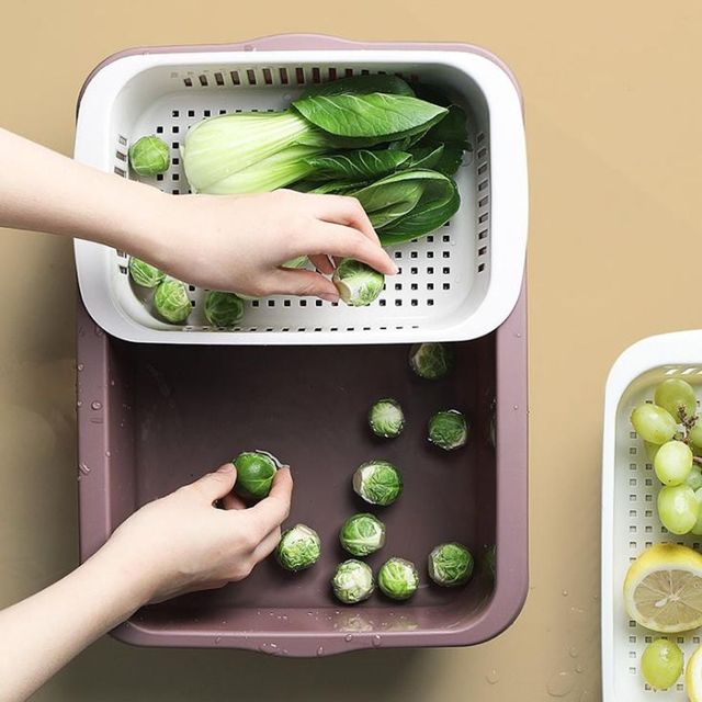 다용도 물빠짐 바스켓 싱크대 채반 주방 정리함