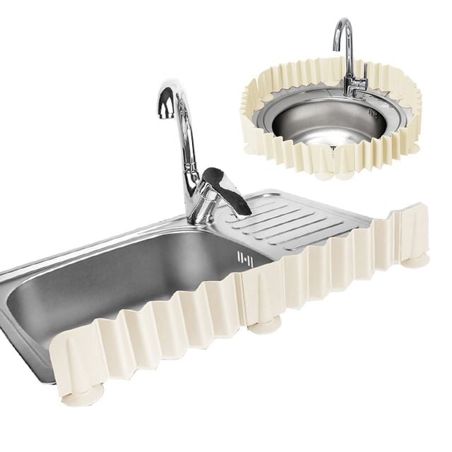 삼정331아이보리 싱크대 물맊이 주름 실리콘 물막이