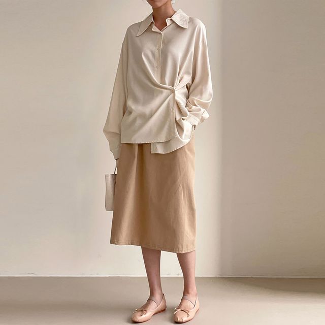 여자 밴딩 롱 치마 스커트 SV-1005559