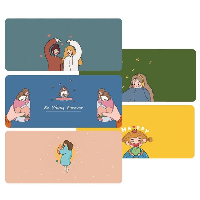 게이밍 일러스트 롱 마우스 장패드 와이드 패드