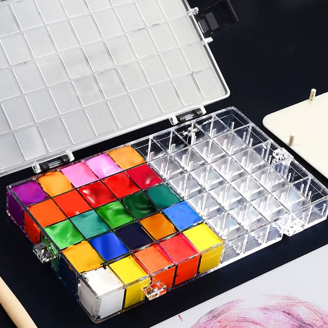 키밍 물감 휴대용케이스 12구 24구 36구 수채도구