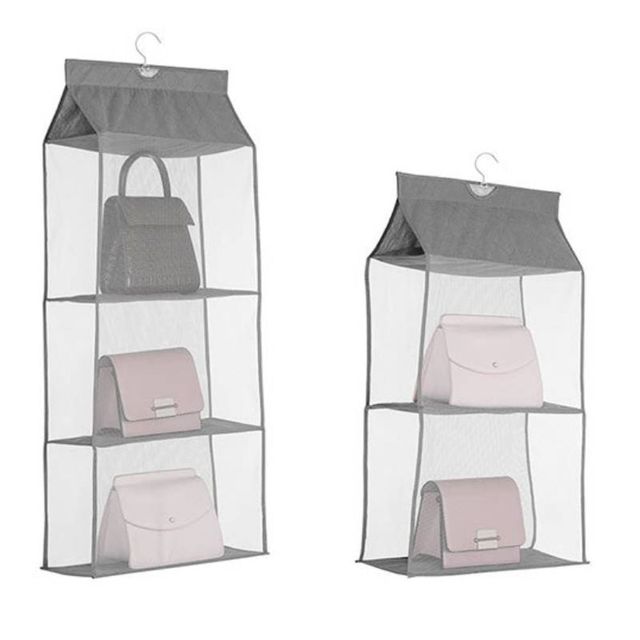 옷장 정리 수납포켓 방지 커버 행거 가방 정리용