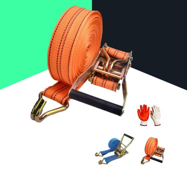 키밍 화물 고정 라쳇 벨트와 장갑 세트 화물바 깔깔이바