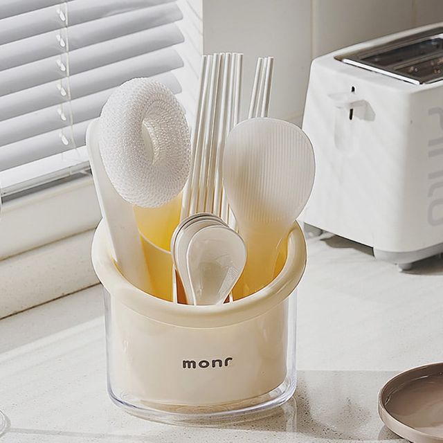 키밍 물빠짐 식기 수납함 데스크 수납 수저통 정리함