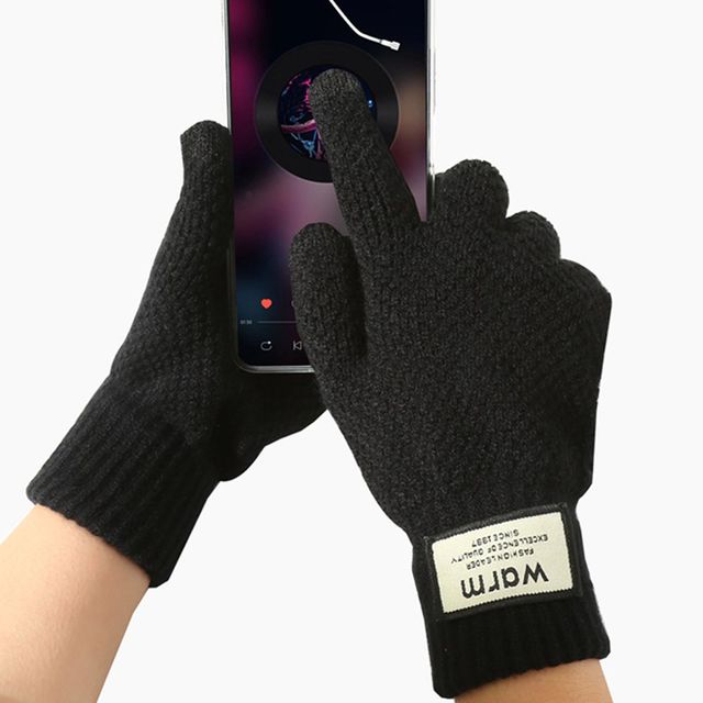 남여공용 영문패치 블랙 터치 장갑 URD-272