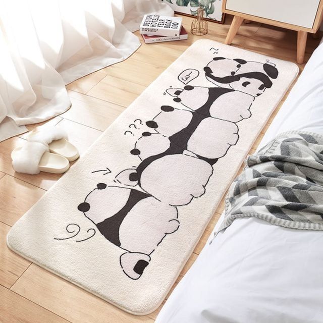사계절 사각 러그 캐릭터 거실 카페트 발매트