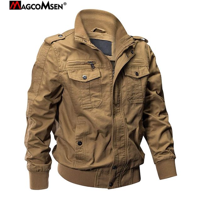[해외] MAGCOMSEN-밀리터리 남성 재킷 가을 겨울 코튼 윈드브