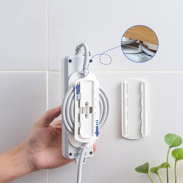 멀티탭 전선 정리 케이블타이 고정클립 걸이 홀더