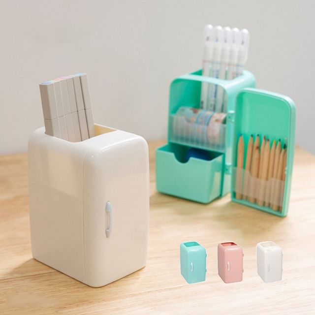 키밍 미니 냉장고 연필꽂이 화장대 정리 필기구 홀더