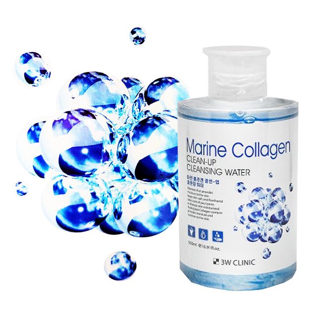 3W 크린업 마린 콜라겐 클렌징 워터 500ml 클랜징
