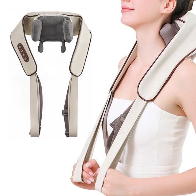 샤인스타400 무선 목 어깨 안마기 충전식 마사지기