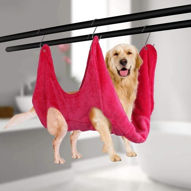 반려견 미용 해먹 애완동물 손질대 편리한 미용복