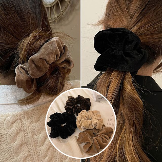 프리미엄 벨벳 헤어 곱창끈 ELH-023