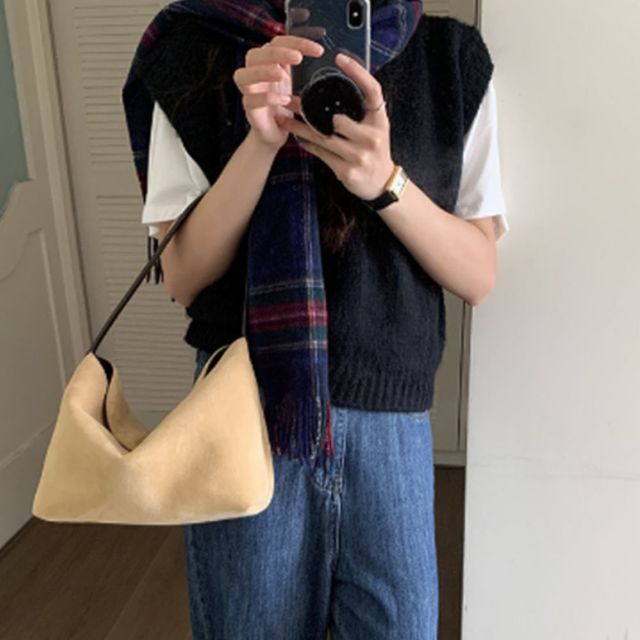 데일리 무드 미니 스웨이드 숄더 토드백 JSC-1003612