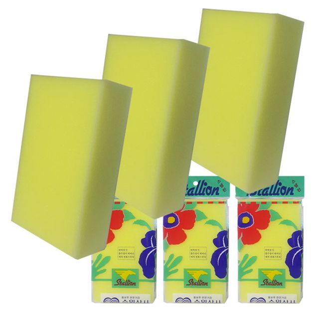 세차용 대형 스폰지 스폰지 3개 스폰지 세차용